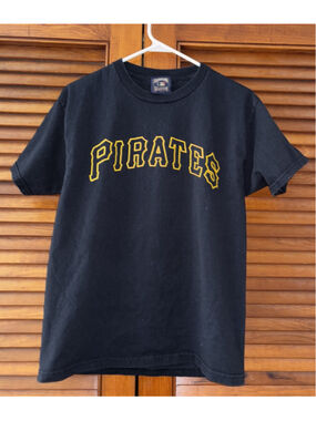Pittsburgh Pirates Willie Stargell #8 Majestic Black T Shirt Men's Medium